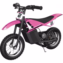 Moto Cross Electrique enfant Dirt Rocket MX125 - RAZOR - Rose - 2 roues - Batterie - 40 minutes