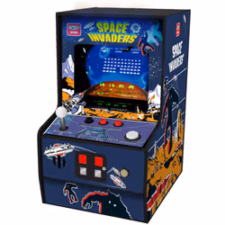 My Arcade Space invaders, Borne de jeux arcade Candy, Space Invaders, Noir, Bleu, 108 mm, 177,8 mm, 210 mm