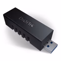 BIONIK Giganet, Avec fil, USB, Ethernet, Noir