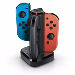 BIONIK Tetra Power, Système de recharge, Nintendo Switch, Noir, Nintendo, Joy-Con, Avec fil