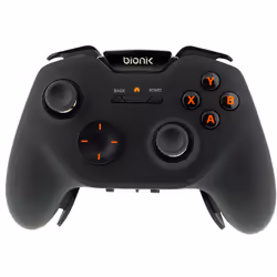 BIONIK Vulkan, Manette de jeu, Sans fil, Bluetooth, 2,4 GHz, 0,9 m, Noir