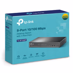 TP-Link TL-SF1008P Non-géré Fast Ethernet (10/100) Connexion Ethernet, supportant l'alimentation via ce port (PoE) Noir - Vue supplémentaire 4