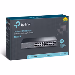 TP-Link TL-SF1024D commutateur réseau Non-géré Fast Ethernet (10/100) Gris - Vue supplémentaire 4
