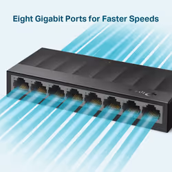 TP-Link LS1008G commutateur réseau Non-géré Gigabit Ethernet (10/100/1000) Noir