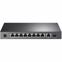 TP-Link TL-SG1210P commutateur réseau Non-géré Gigabit Ethernet (10/100/1000) Connexion Ethernet, supportant l'alimentation via ce port (PoE) Gris
