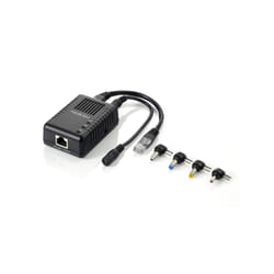 LevelOne POS-1002 séparateur voix-données Noir Connexion Ethernet, supportant l'alimentation via ce port (PoE)