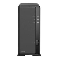 Synology DiskStation DS124 serveur de stockage NAS Bureau Realtek RTD1619B 1 Go DDR4 0 To DiskStation Manager Noir