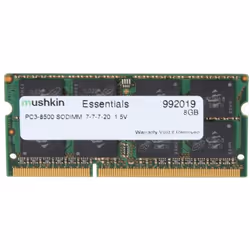 Mushkin SO-DIMM 8GB DDR3 Essentials, 8 Go, 1 x 8 Go, DDR3, 1066 MHz, 204-pin SO-DIMM