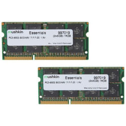 Mushkin SO-DIMM 16GB DDR3 Essentials module de mémoire 16 Go 2 x 8 Go 1066 MHz