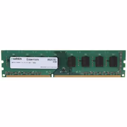 Mushkin DIMM 4GB DDR3 Essentials, 4 Go, 1 x 4 Go, DDR3, 1600 MHz, 240-pin DIMM