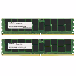 Mushkin Essentials 16GB DDR4, 16 Go, 2 x 8 Go, DDR4, 2133 MHz, 288-pin DIMM, Noir, Vert