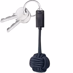 Native Union KEY-MUSB-MAR, USB A, Micro-USB A, USB 2.0, Mâle/Mâle, Bleu