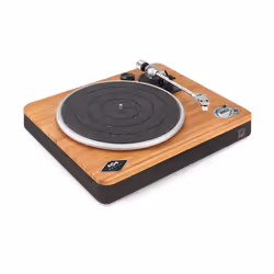 The House Of Marley Stir It Up Wireless, Tourne-disque entraîné par courroie, Manuel, Noir, Bois, Aluminium, 33 1/3,45 tr/min ...