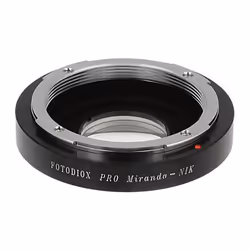 Fotodiox MIRANDA-NIKONF-PRO, Noir, Laiton, Acier inoxydable, Nikon D40, D50, D60, D70, D70s, D80, D90, D100, D200, D300, D700 ...