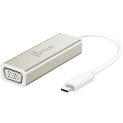 j5create JCA111 adaptateur graphique USB 1920 x 1080 pixels Aluminium, Blanc