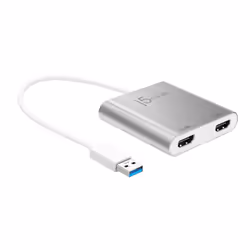 j5create JUA365-N Adaptateur Multi-Moniteur USB™ 3.0 vers Double HDMI