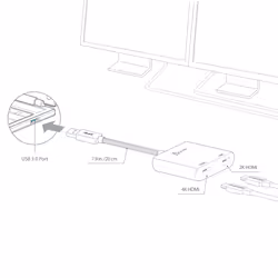 j5create JUA365-N Adaptateur Multi-Moniteur USB™ 3.0 vers Double HDMI - Vue supplémentaire 9