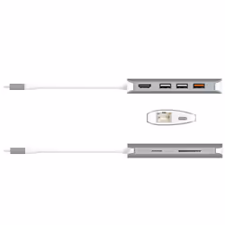 j5create JCD383-N Multi Adaptateur USB-C™ 9-en-1