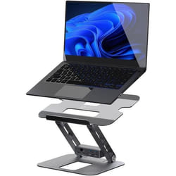 Support pour ordinateur portable - J5 CREATE - Aluminium - Hub USB-C Dual HDMI - 100W PD - Multi-angle