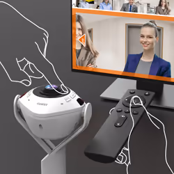 j5create JVU368-N Webcam 360° pilotée par IA avec haut-parleur - Vue supplémentaire 8