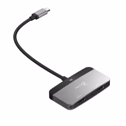 j5create JCA465-N Adaptateur d'écran 8K USB-C® vers double HDMI™ - Vue supplémentaire 4