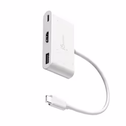 j5create JCA379EW-N USB-C® écologique vers HDMI™ et USB™ Type-A avec Power Delivery, USB Type-C, HDMI, USB 3.2 Gen 1 (3.1 Gen ...