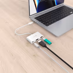j5create JCA379EW-N USB-C® écologique vers HDMI™ et USB™ Type-A avec Power Delivery - Vue supplémentaire 4