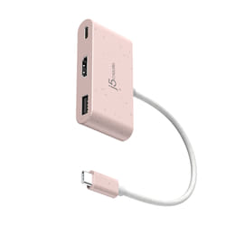 j5create JCA379ER-N USB-C® écologique vers HDMI™ et USB™ Type-A avec Power Delivery
