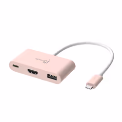 j5create JCA379ER-N USB-C® écologique vers HDMI™ et USB™ Type-A avec Power Delivery