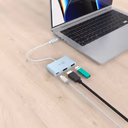j5create JCA379EC-N USB-C® écologique vers HDMI™ et USB™ Type-A avec Power Delivery - Vue supplémentaire 4