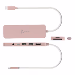 j5create JCD373ER-N Concentrateur multiport USB-C® écologique avec Power Delivery