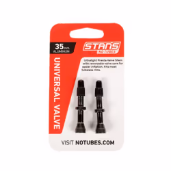 Stan's NoTubes Alloy Valves, Kit d’entretien, Freins à disque mécanique pour vélo, Roue, Noir, Aluminium, 35 mm