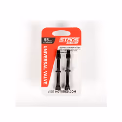 Stan's NoTubes Alloy Valves, Kit d’entretien, Freins à disque mécanique pour vélo, Roue, Noir, Aluminium, 55 mm