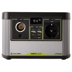 Goal Zero YETI 200X Lithium Nickel Manganese Cobalt Oxide (LiNMC) Noir