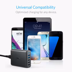Anker PowerPort Speed 5 Universel Noir Secteur Intérieure - Vue supplémentaire 5