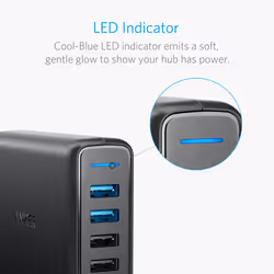 Anker PowerPort Speed 5 Universel Noir Secteur Intérieure - Vue supplémentaire 6