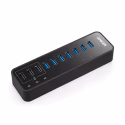 Anker A7515311, USB 2.0 Type-B, USB 3.2 Gen 1 (3.1 Gen 1) Type-A, 5000 Mbit/s, Noir, CC, 60 W
