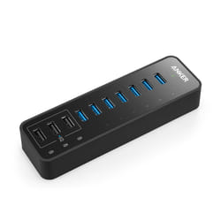 Anker A7515311 hub & concentrateur USB 2.0 Type-B 5000 Mbit/s Noir