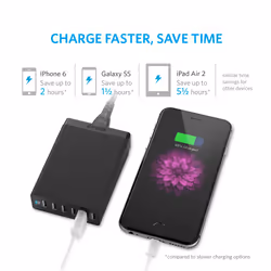 Anker PowerPort 6 Universel Noir Secteur Intérieure
