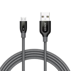 Anker PowerLine+ Micro USB 1.8m câble USB 1,8 m USB 2.0 USB A Micro-USB B Gris