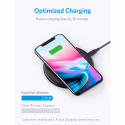 Anker PowerPort Wireless 5 Pad Smartphone Noir USB Recharge sans fil Intérieure