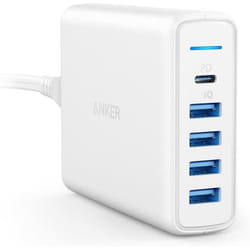 Chargeur USB-C - ANKER - PowerPort I - 60W - 5 Ports - Charge rapide et sécurisée