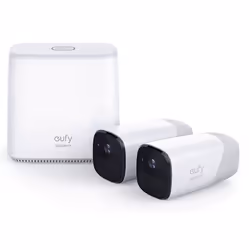 Anker eufyCam, Caméra de sécurité IP, Intérieure et extérieure, Sans fil, Mur, Noir, Blanc, Boîte