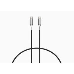 Cygnett USB-C - USB-C câble USB 1 m USB 2.0 USB C Noir, Acier inoxydable