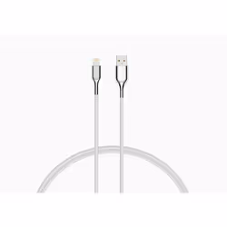 Cygnett CY2686PCCAL, 2 m, Lightning, USB A, Mâle, Mâle, Acier inoxydable, Blanc