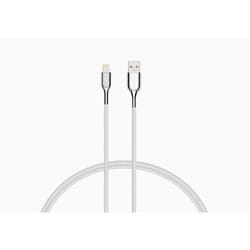 Cygnett CY2686PCCAL câble Lightning 2 m Acier inoxydable, Blanc