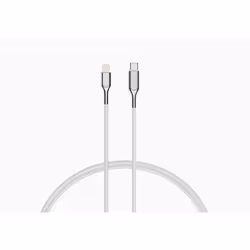 Cygnett CY2802PCCCL, 2 m, Lightning, USB C, Mâle, Mâle, Blanc