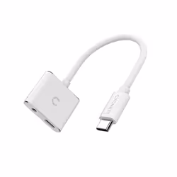 Cygnett CY2866PCCPD, 3,5mm, Mâle, USB Type-C, Femelle, 0,13 m, Blanc