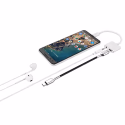 Cygnett CY2866PCCPD câble audio 0,13 m 3,5mm USB Type-C Blanc