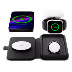 Cygnett Voyager Écouteurs, Smartphone, Smartwatch Noir USB Recharge sans fil Charge rapide Intérieure
